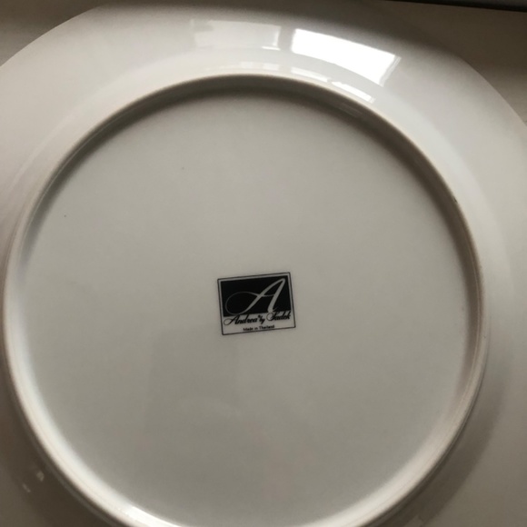 Beautiful Andrea by Sadek floral  cake plate and server - Picture 2 of 3